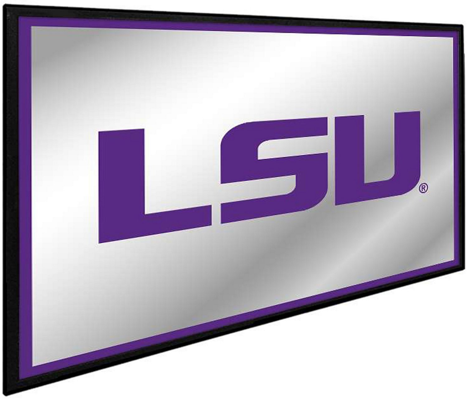 The Fan-Brand Louisiana State University Framed Mirrored Wall Sign - view number 2