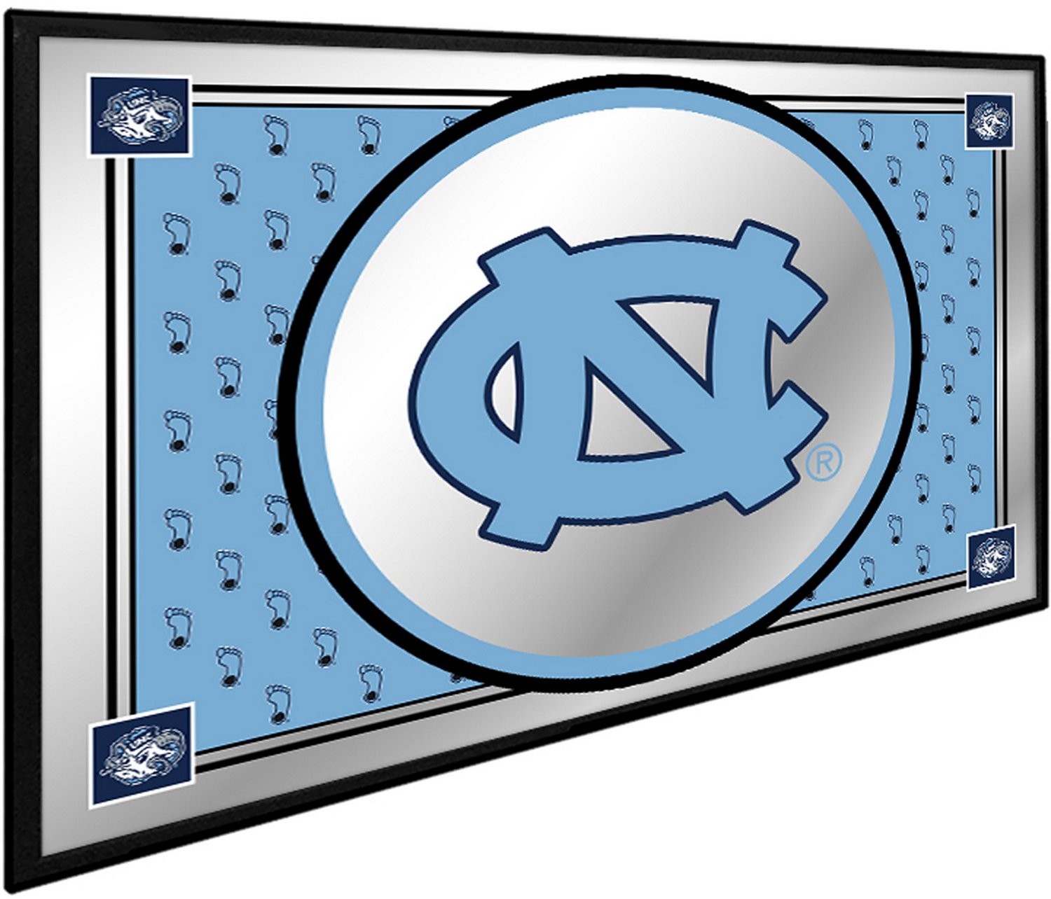 The Fan-Brand University of North Carolina Team Spirit Framed Mirrored Wall Sign - view number 2