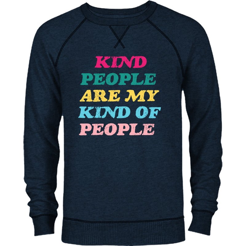 Live Outside the Limits Women’s Kind People Long Sleeve French Terry Crew Navy Blue, 2X-Large - Women's Outdoor Long-Sleeve Tops at Academy Sports product image