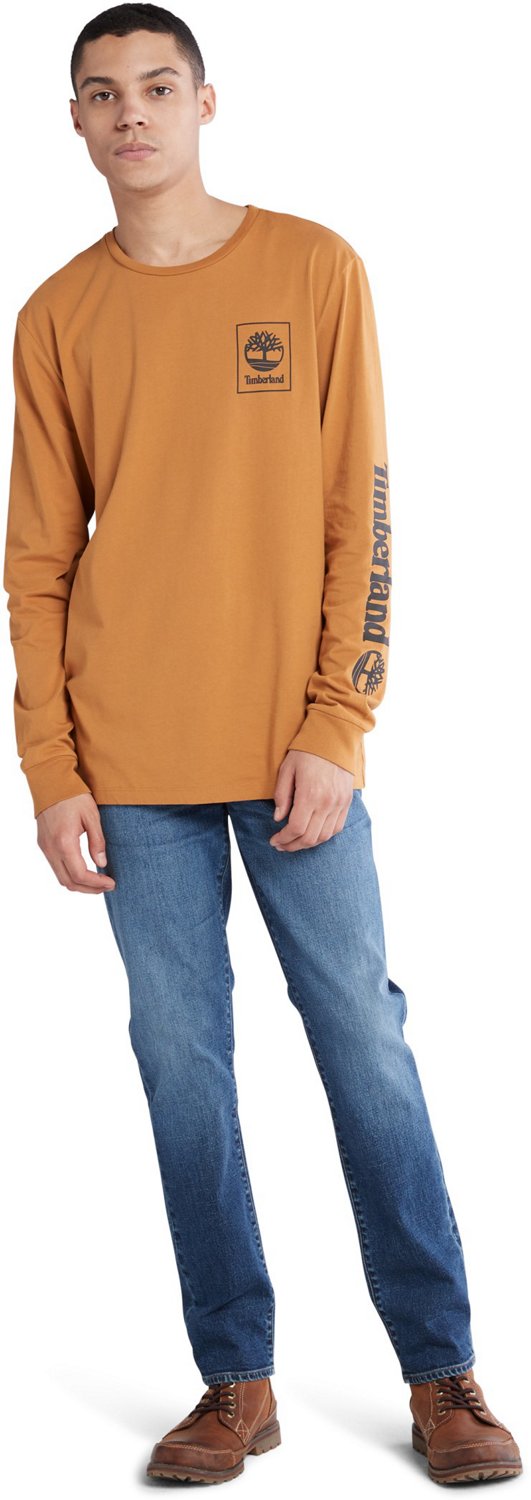 Timberland Men’s Chest Stack Logo Long Sleeve T-shirt - view number 4