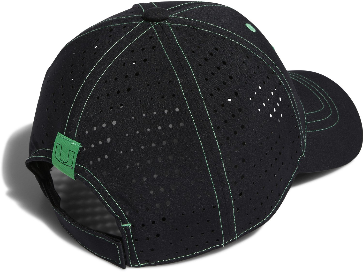 adidas Men's University of Miami Structured Laser Performance Cap - view number 2