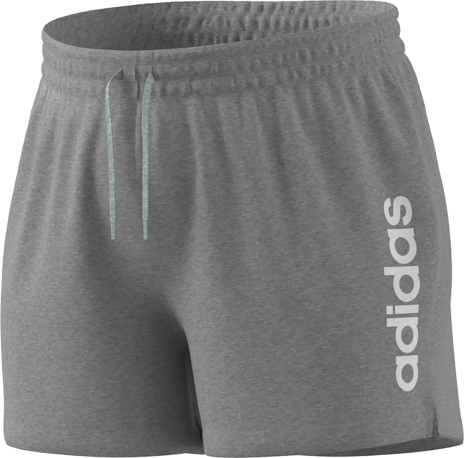 adidas Women's Essentials Slim Logo Plus Size Shorts 4.3 in