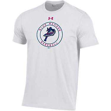 Under Armour Men's Pensacola Blue Wahoos Circle Mascot Logo T-shirt                                                             