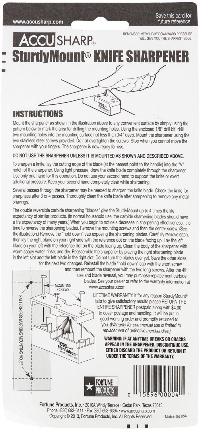 Accusharp Sturdymount Knife Sharpener