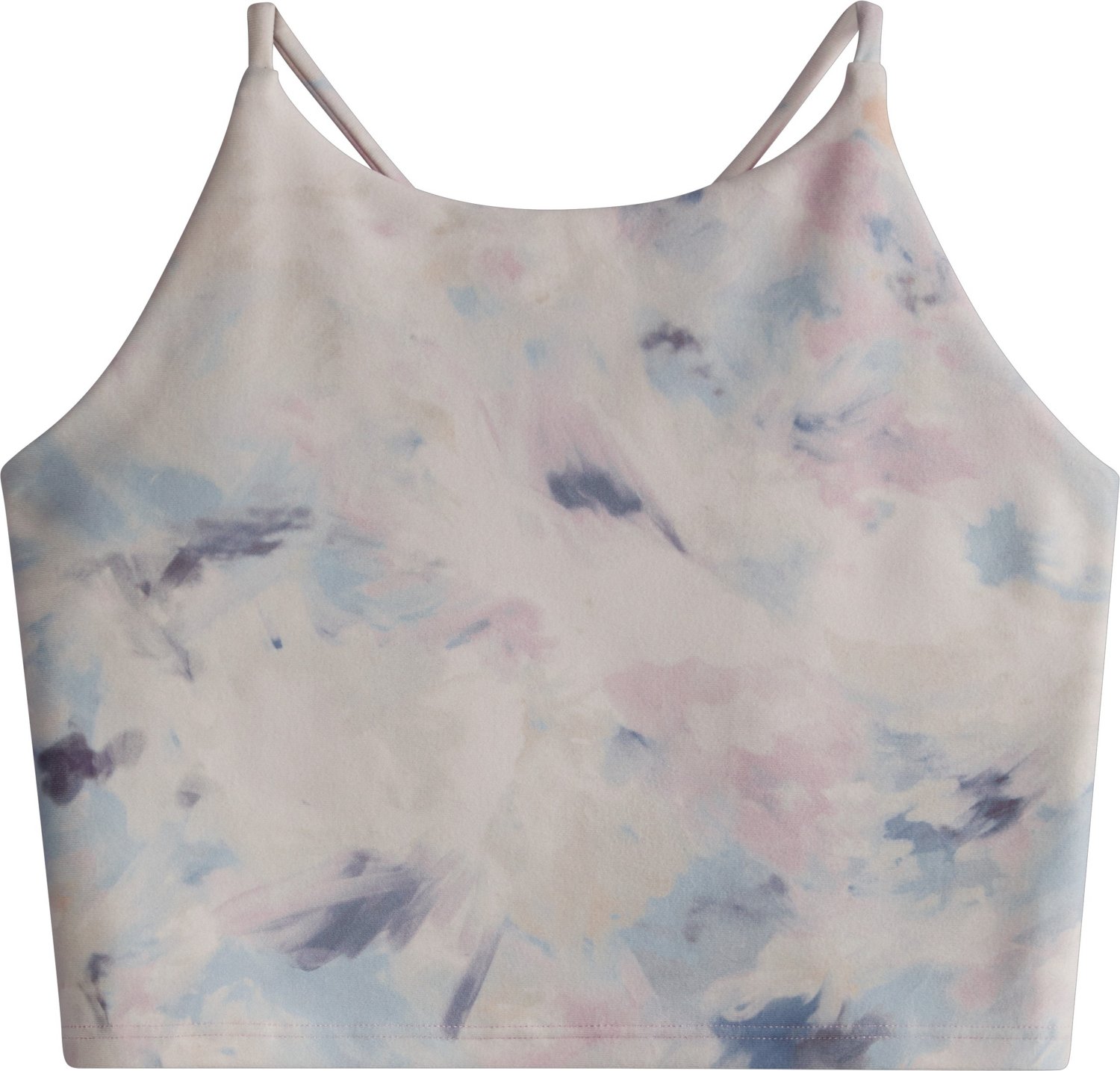 Atlanta Braves MLB Womens Pastel Tie-Dye Crop Top