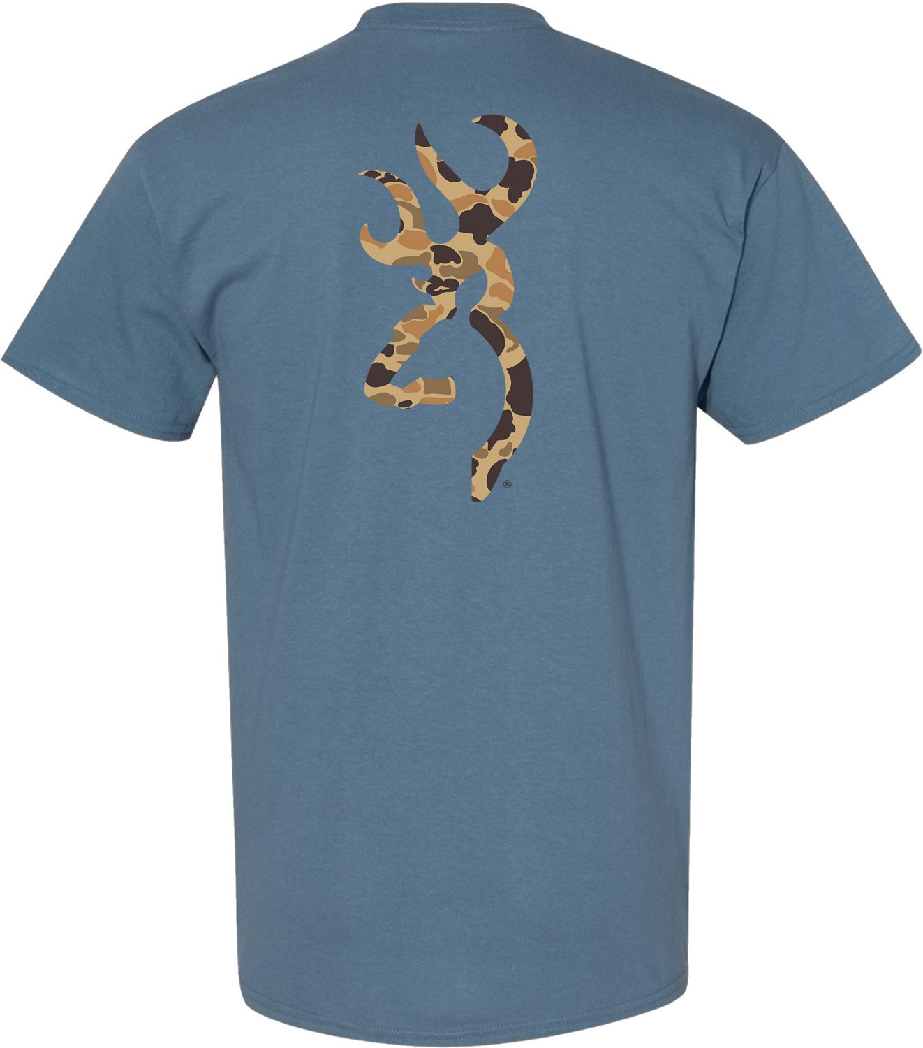 Browning Men’s Duck Camo Buckmark Tshirt Academy