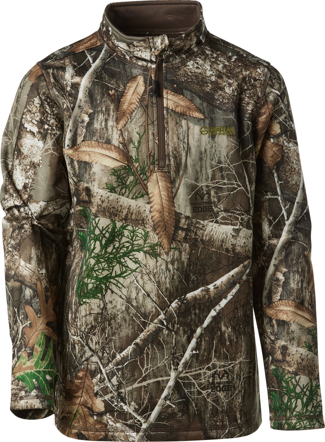 Magellan Outdoors Jacket Boys Medium Fleece Camo Full Zip Pocket