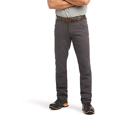 Ariat Men's Rebar M4 Relaxed DuraStretch Made Tough Double Front Stackable Straight Pants                                       