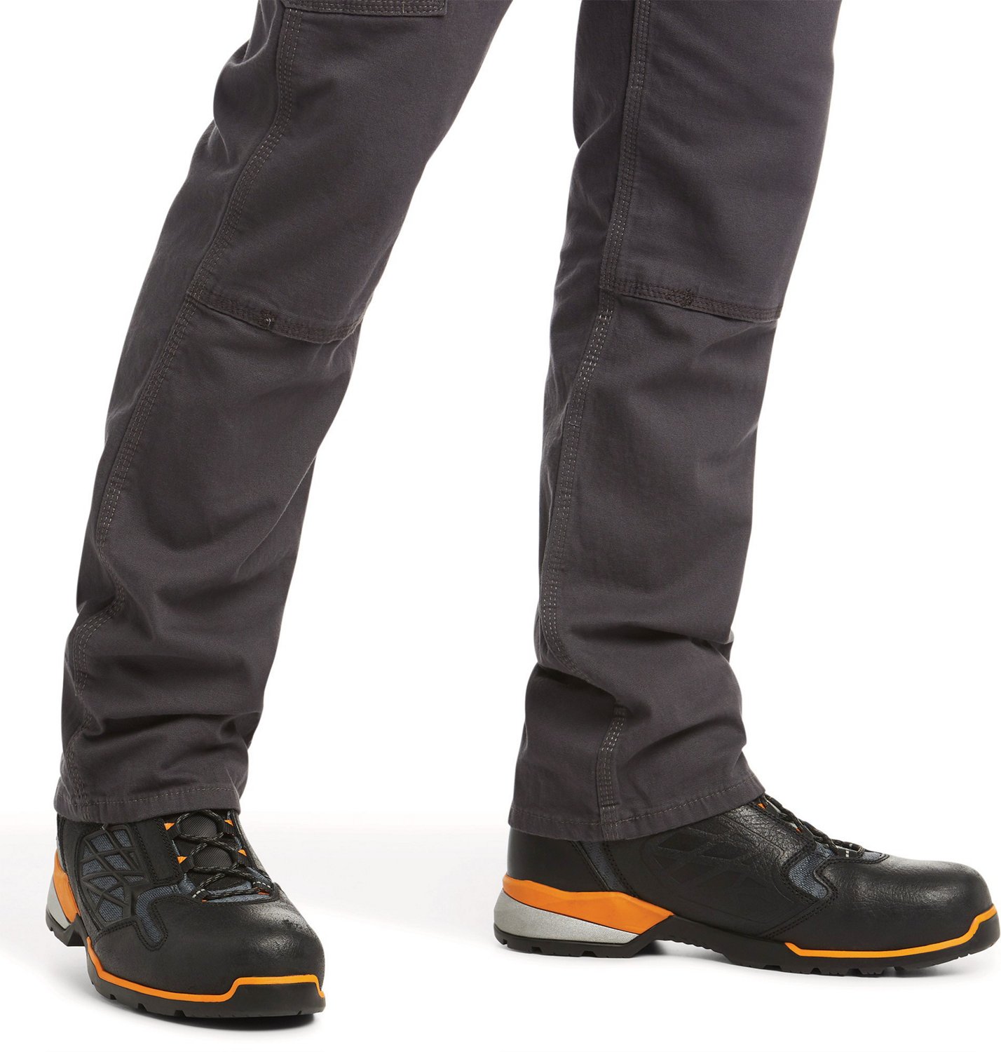 Ariat Men's Rebar M4 Relaxed DuraStretch Made Tough Double Front Stackable Straight Pants - view number 4