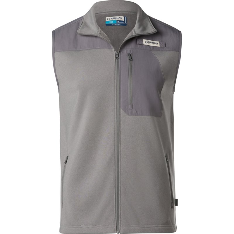 Magellan Outdoors Men's FishGear Overcast Fleece Vest Gray, 2X-Large - Men's Longsleeve Outdoor Tops at Academy Sports product image