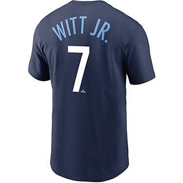 Nike Men's Kansas City Royals Robbie Witt Jr. #7 City Connect T-shirt                                                           