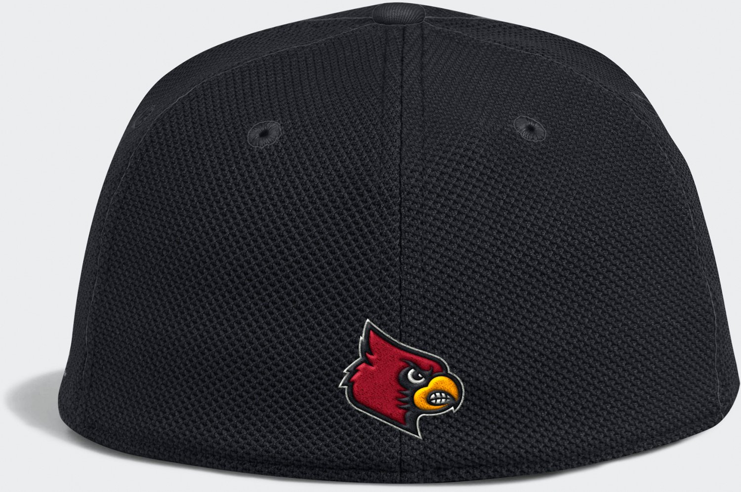 adidas Men's University of Louisville Fitted Mesh Baseball Flat Brim Cap - view number 2