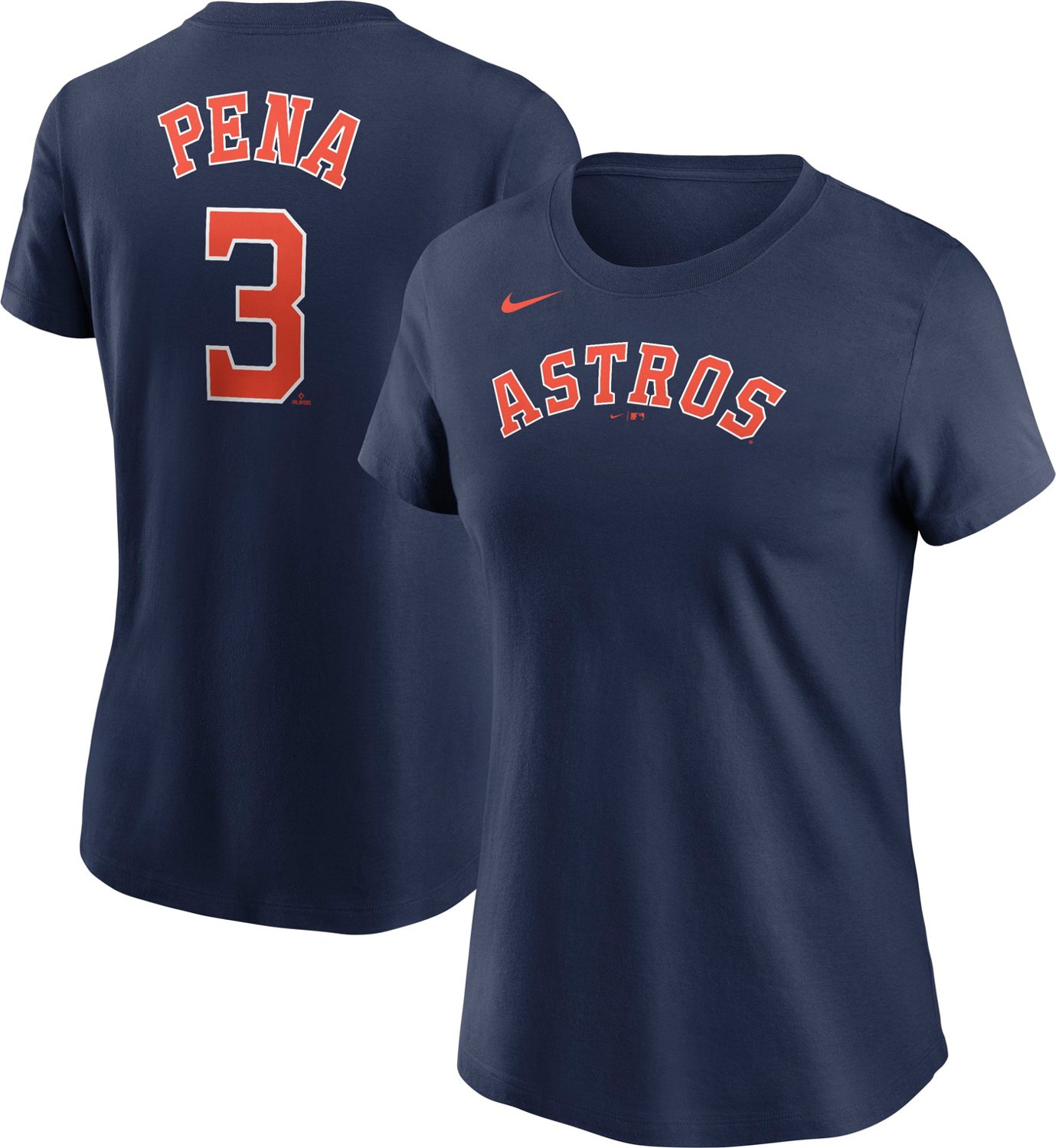 Nike Women's Houston Astros Pena City Connect Name and Number Short Sleeve  T-shirt