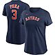 Nike Women's Houston Astros Pena City Connect Name and Number Short Sleeve T-shirt                                               - view number 3
