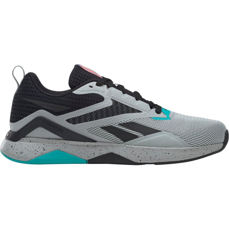 Reebok Men’s Nanoflex TR 2.0 Training Shoes Gray/Black, 12 - Men's Running at Academy Sports product image