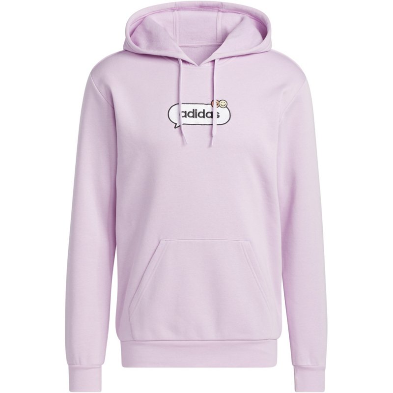 adidas Men's Opti Hoodie Purple, Medium - Men's Athletic Fleece at Academy Sports product image