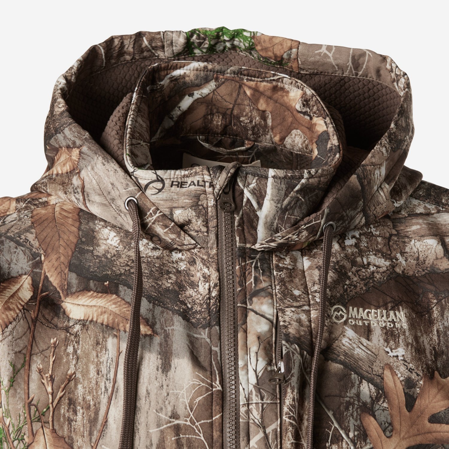 Magellan Outdoors Hunt Gear Men's Boone Hooded FZ Camo Jacket