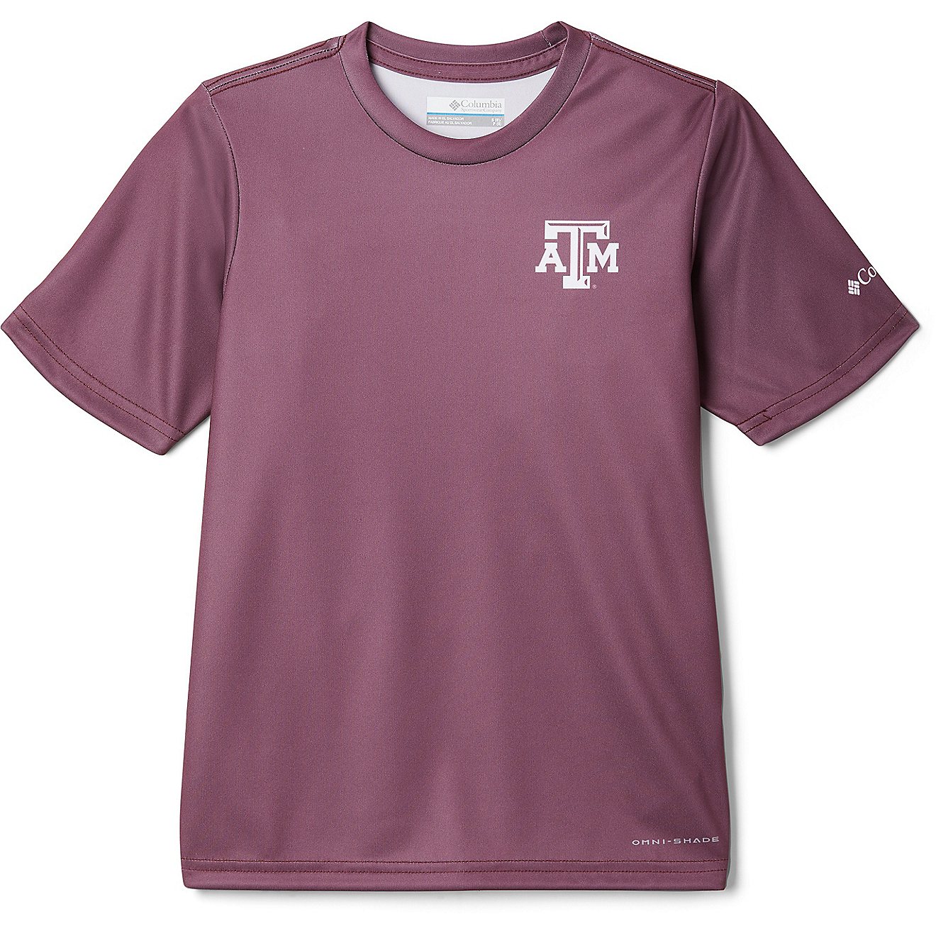 Columbia Sportswear Youth Texas A&M University Terminal Tackle Short Sleeve Shirt                                                - view number 2