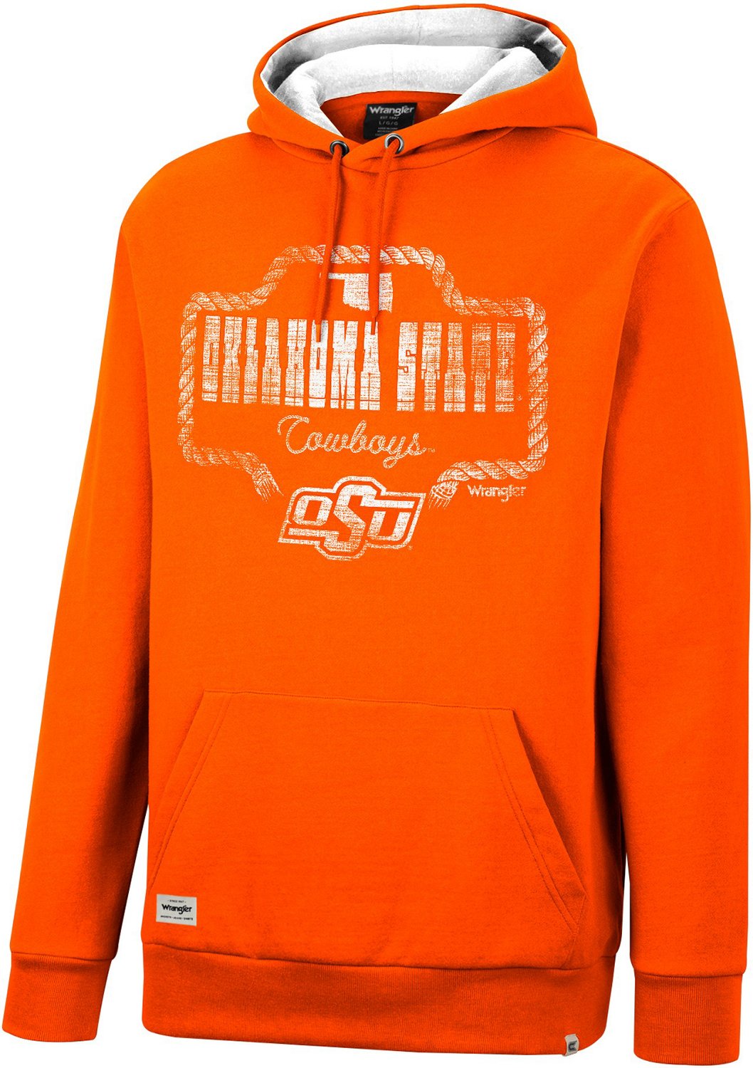 Wrangler Men’s Oklahoma State University Rope Pullover Hoodie