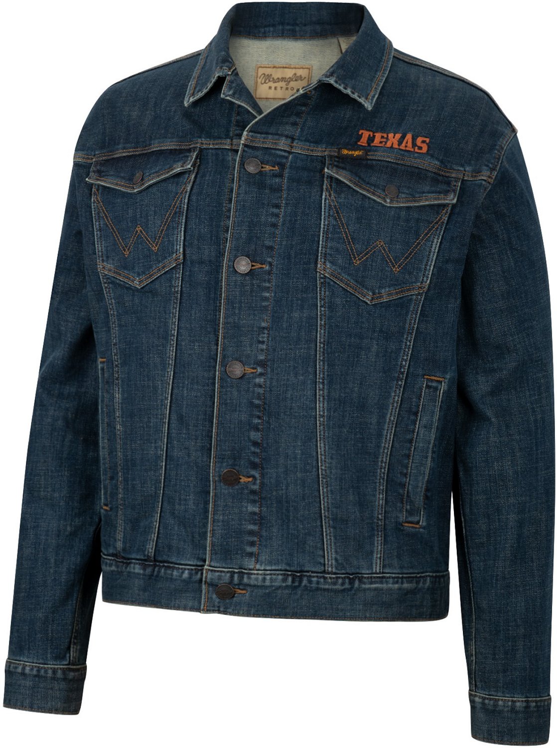 Wrangler Men's University of Texas Retro Denim Jacket                                                                            - view number 2