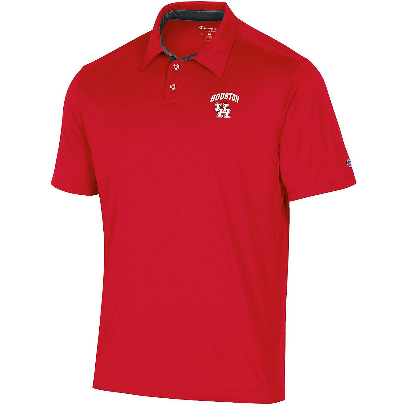 Champion Men's University of Houston Double Stripe Polo Shirt | Academy