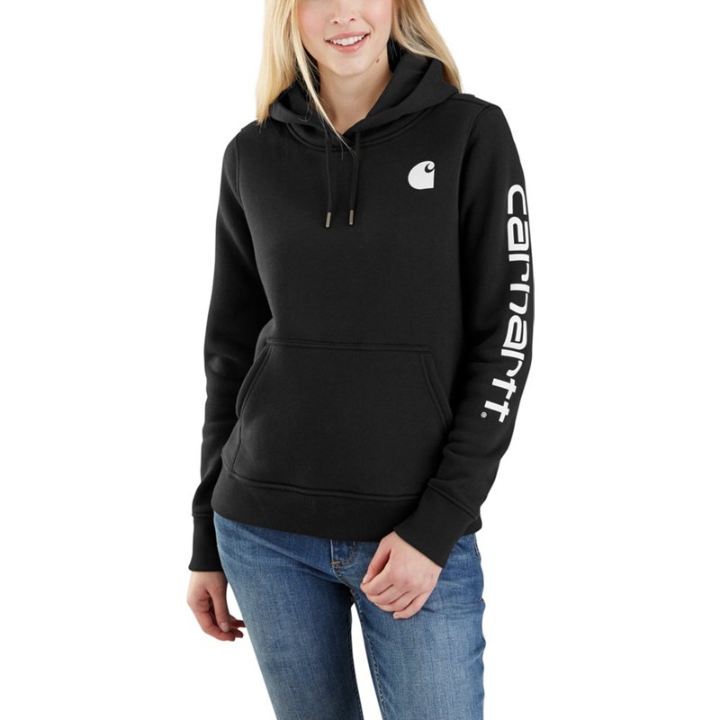 Carhartt Women’s Clarksburg Pullover Hoodie Black, X-Large - Women's Outdoor Long-Sleeve Tops at Academy Sports