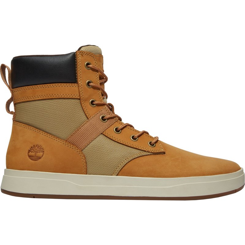 Timberland Men’s Davis Square Toe Leather Fabric Boots Gold, 9 - Men's Casual at Academy Sports product image