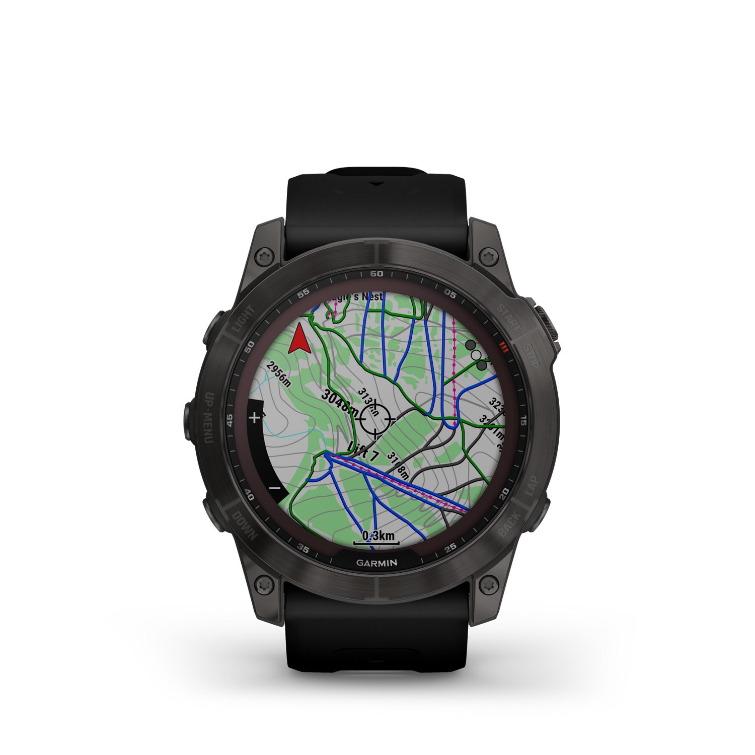 Garmin fenix 7X Sapphire DLC Ti Solar Watch                                                                                      - view number 3