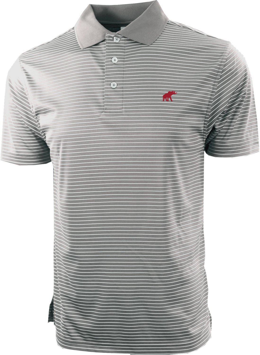 Tuskwear Men's University of Alabama Elephant Southern Single Stripe Polo Shirt