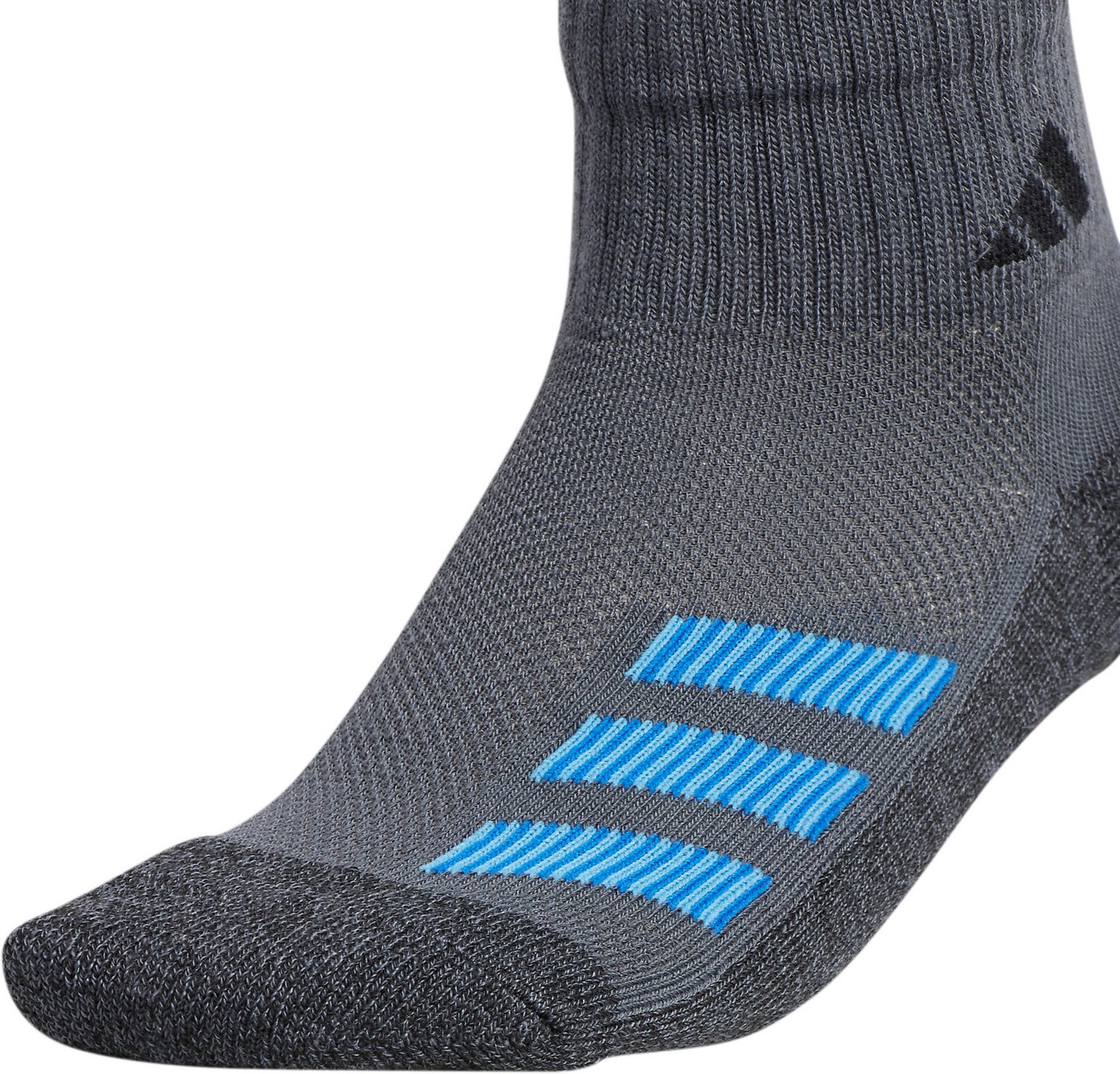 adidas Cushioned Angle Stripe Quarter Performance Socks 6 Pack - view number 5
