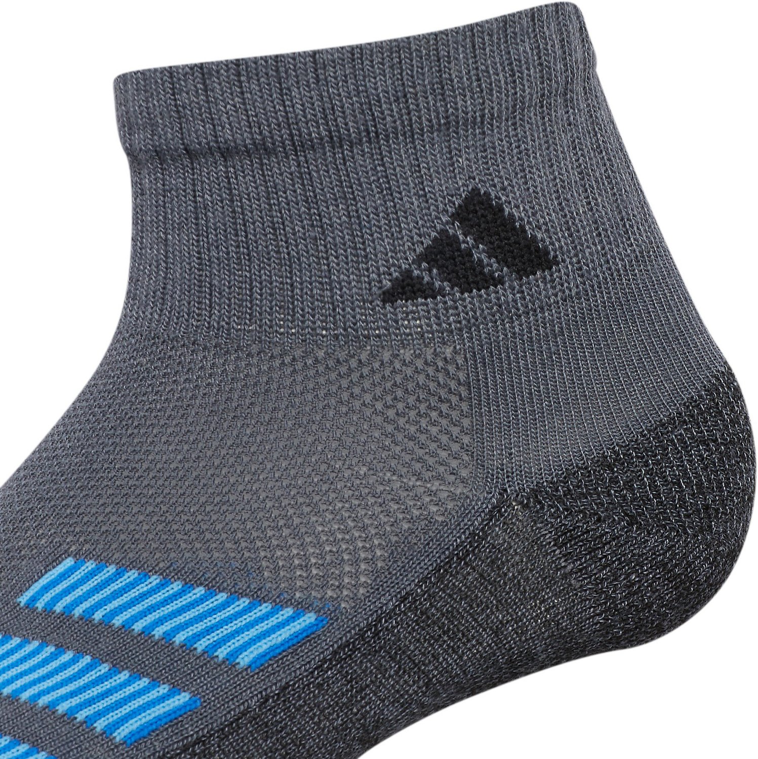 adidas Cushioned Angle Stripe Quarter Performance Socks 6 Pack - view number 6