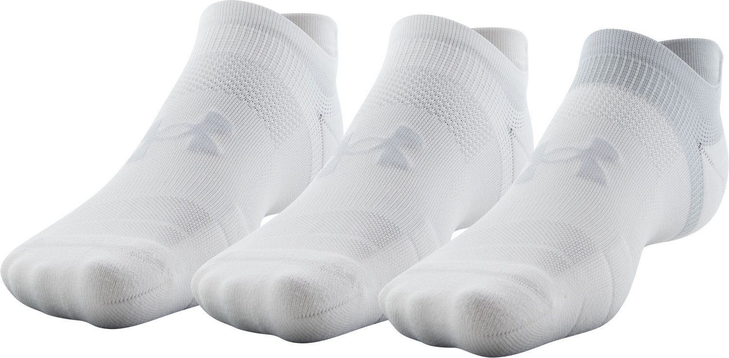 Under Armour ArmourDry Run Lite No Show Tab Socks 3 Pack