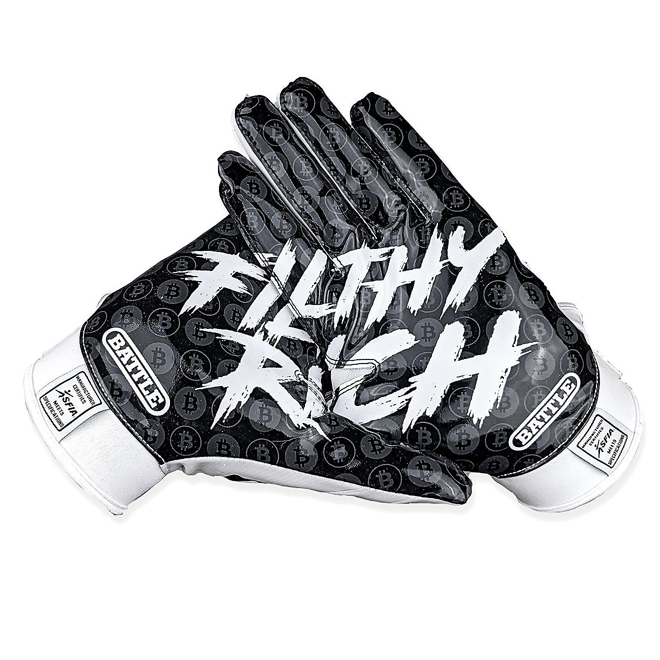 Battle Youth Filthy Rich Football Gloves                                                                                         - view number 1