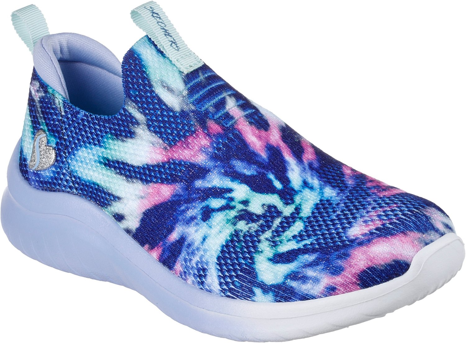 SKECHERS Girls’ 47 Ultra Flex 2.0 Iris TieDye Shoes Academy