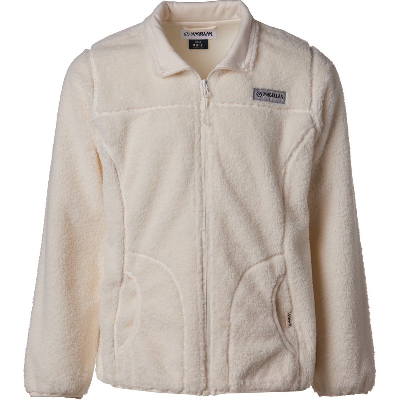 Magellan Outdoors Girls' Sherpa Fleece Jacket White, Large - Girl's Ski Outerwear And Fleece at Academy Sports product image