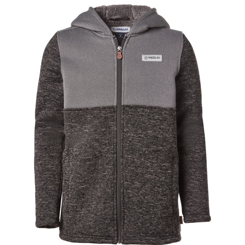 Magellan Outdoors Boys' Fashion Sweat Fleece Jacket Gray, Large - Boy's Ski Outerwear And Fleece at Academy Sports product image