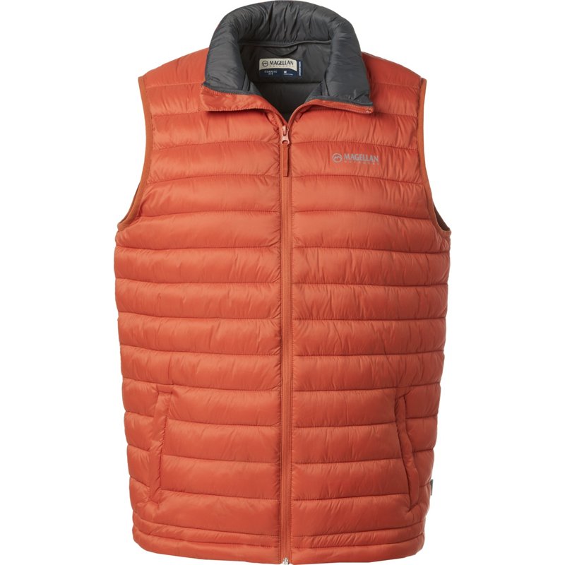 Magellan Outdoors Men's Lost Pines Puffer Vest Rust/Copper, Large - Men's Ski Outerwear at Academy Sports product image