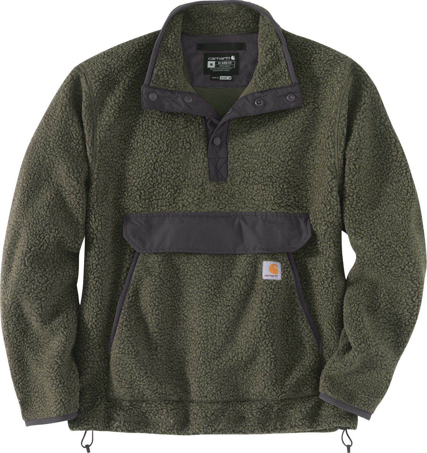 Carhartt Men's Relaxed Fit Fleece Pullover Shirt - view number 2