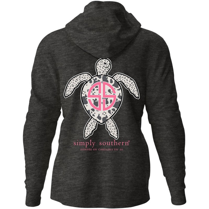 Simply Southern Women’s Save Wild Hoodie Gray Dark, Medium - Women's Outdoor Long-Sleeve Tops at Academy Sports product image