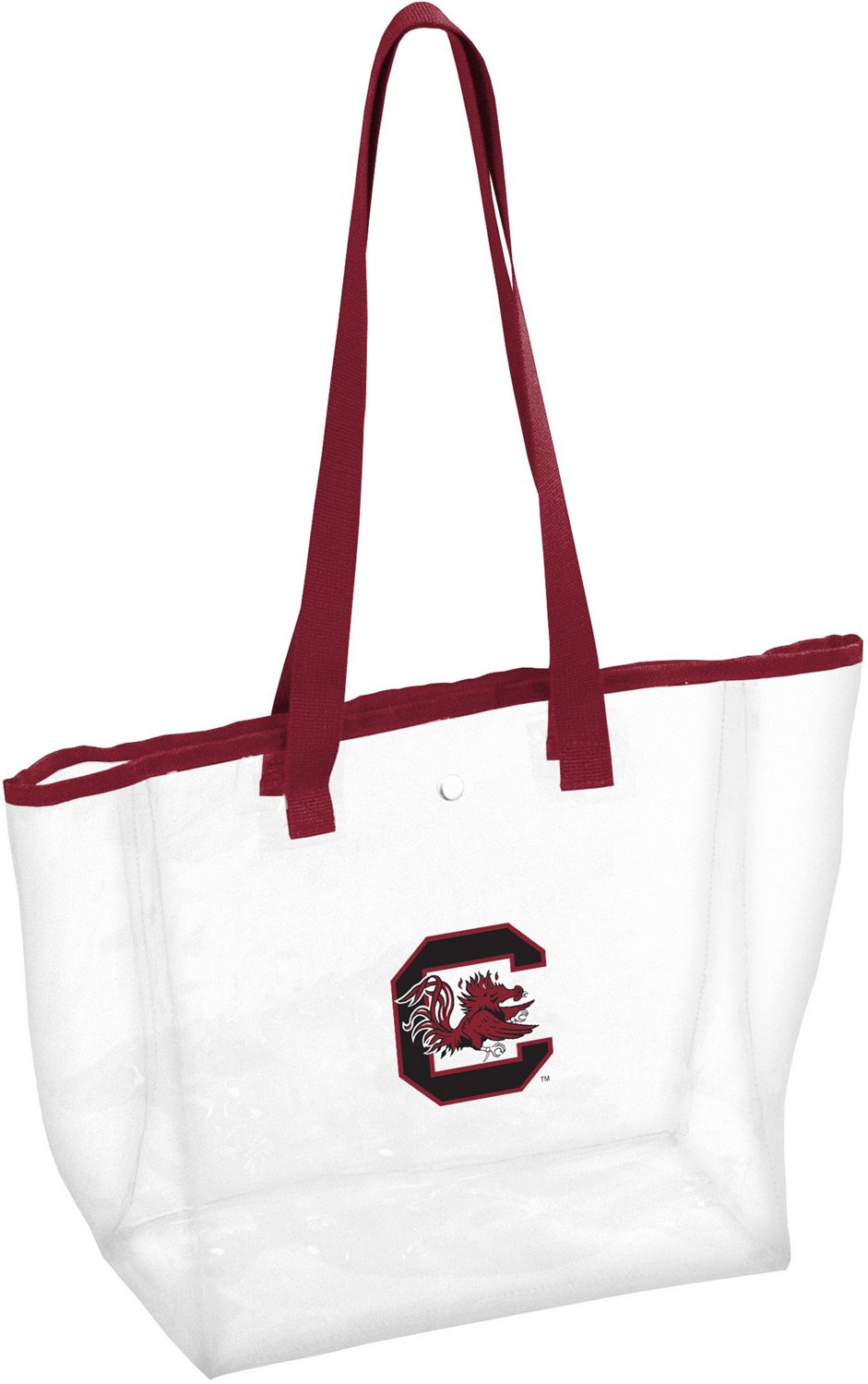 Logo Brands University of South Carolina Stadium Clear Tote Bag