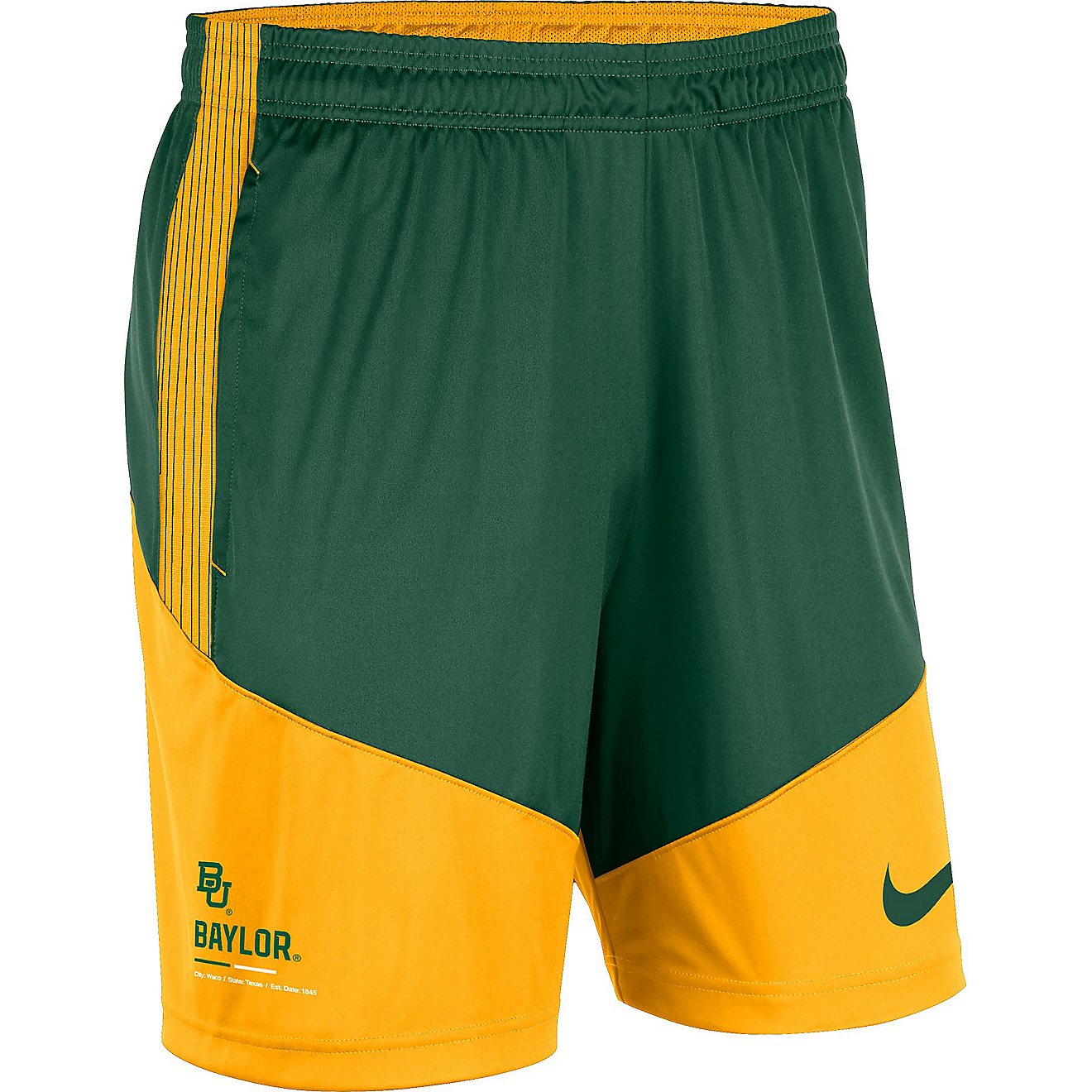 Nike Men's Baylor University Dri-FIT Sideline Knit Shorts 7 in                                                                   - view number 1