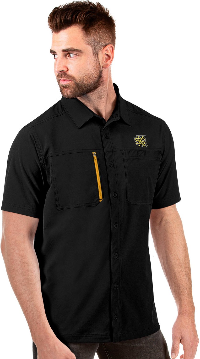 Academy Sports + Outdoors Antigua Men's Kennesaw State University Kickoff  Woven Fishing Shirt