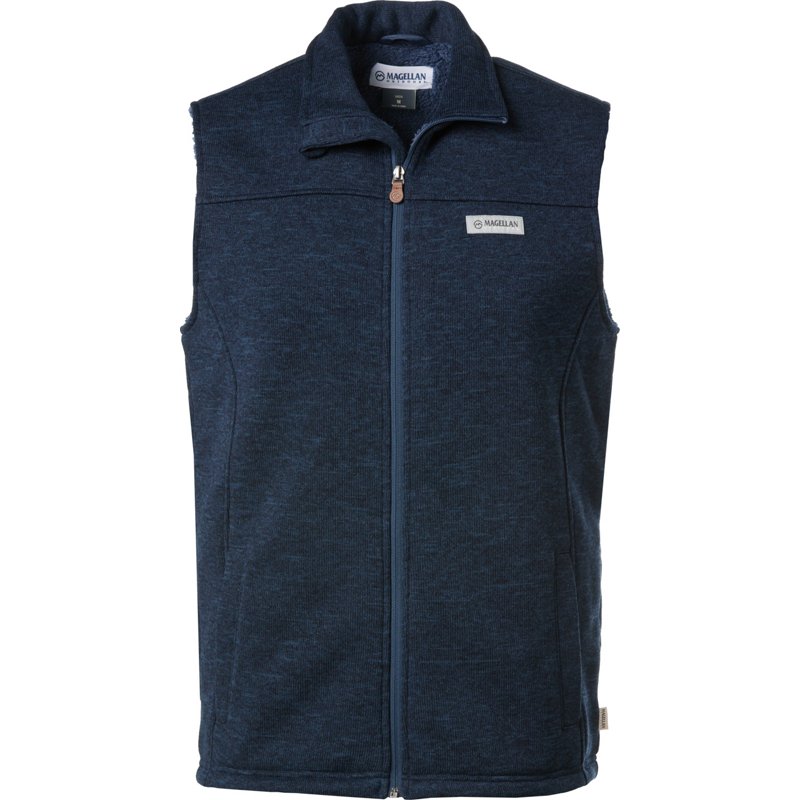 Magellan Outdoors Men's Fashion Fleece Vest Blue Dark, Medium - Men's Fleece at Academy Sports product image