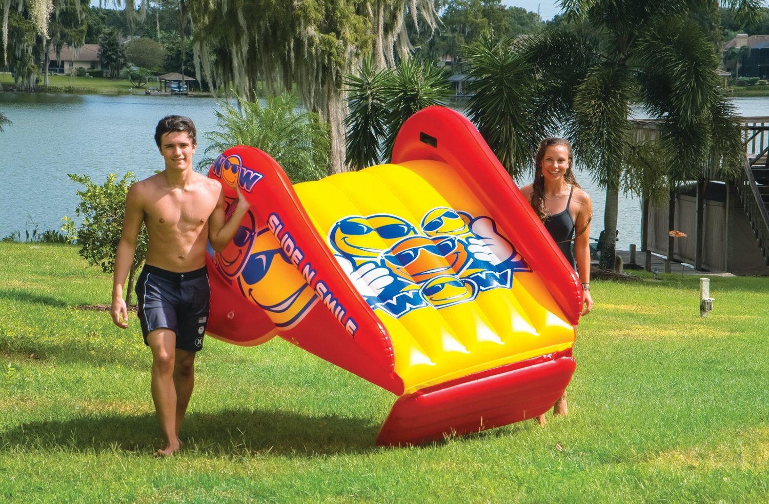 WOW Watersports Slide N Smile Single Lane Pool Slide                                                                             - view number 8
