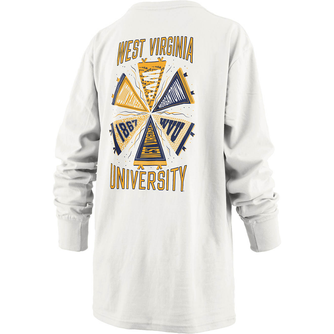 Three Square Women's West Virginia University Homecoming Long Sleeve Graphic T-shirt                                             - view number 1