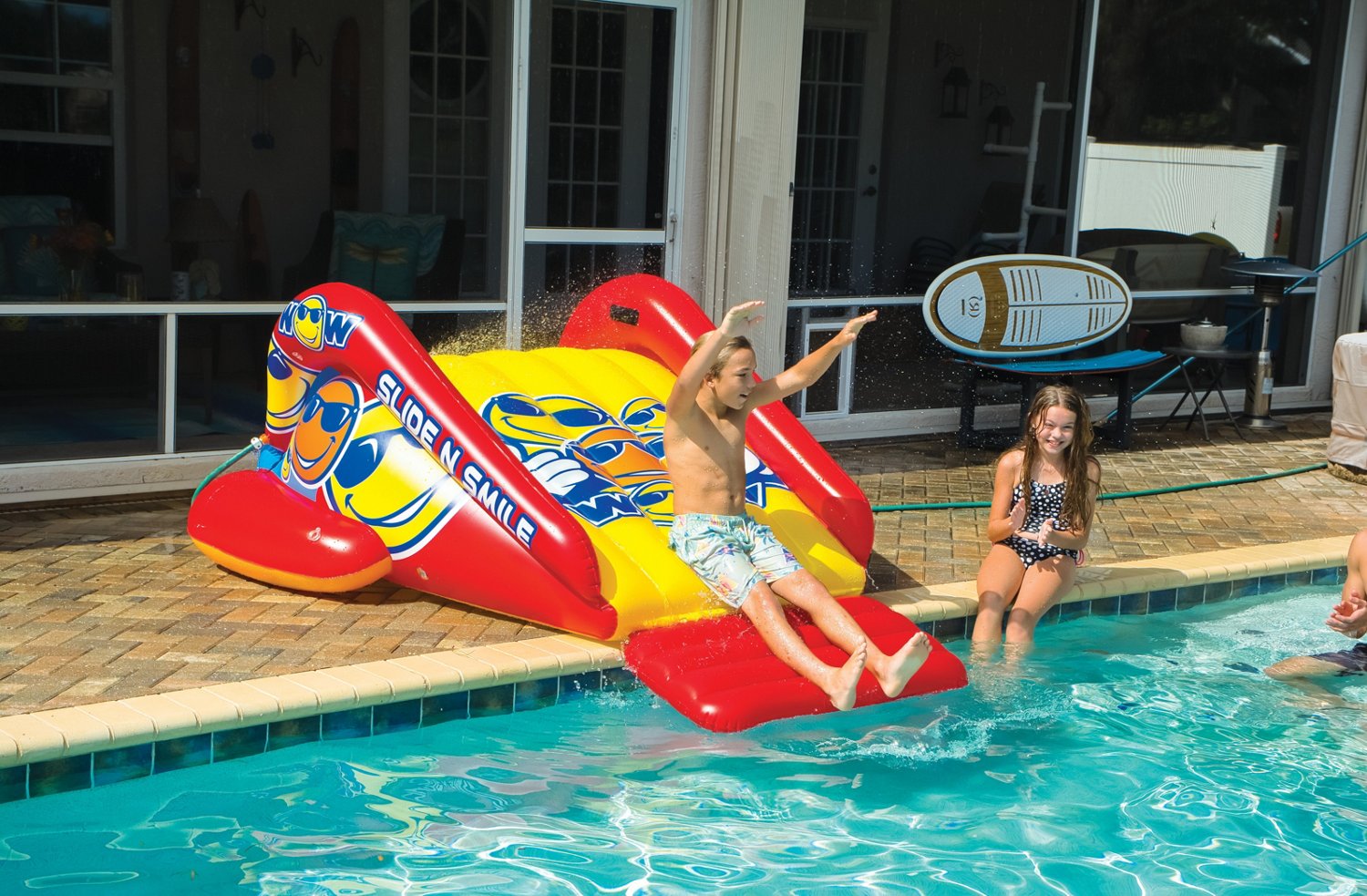 WOW Watersports Slide N Smile Single Lane Pool Slide                                                                             - view number 2