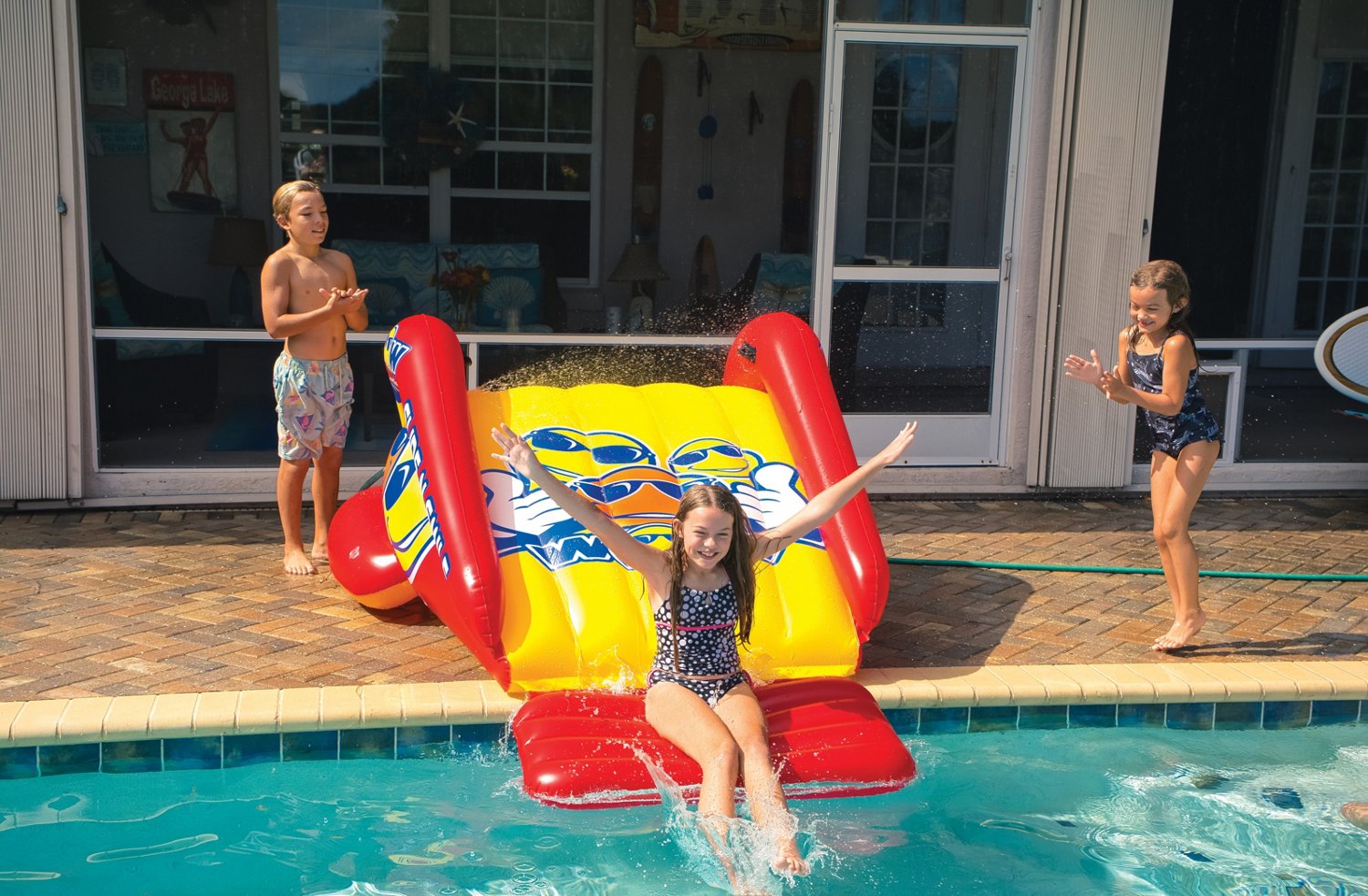 WOW Watersports Slide N Smile Single Lane Pool Slide                                                                             - view number 3