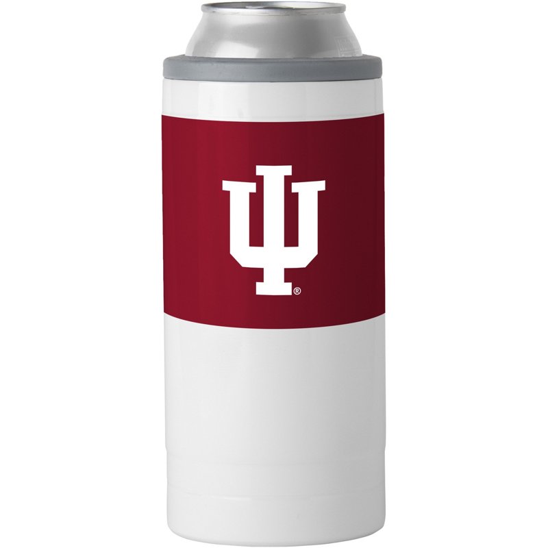 Logo Brands University of Indiana 12 oz Colorblock Slim Can Coolie Red - NCAA Novelty at Academy Sports