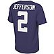 Nike Men's Louisiana State University Jefferson Name and Number Graphic Short Sleeve T-shirt                                     - view number 1 selected