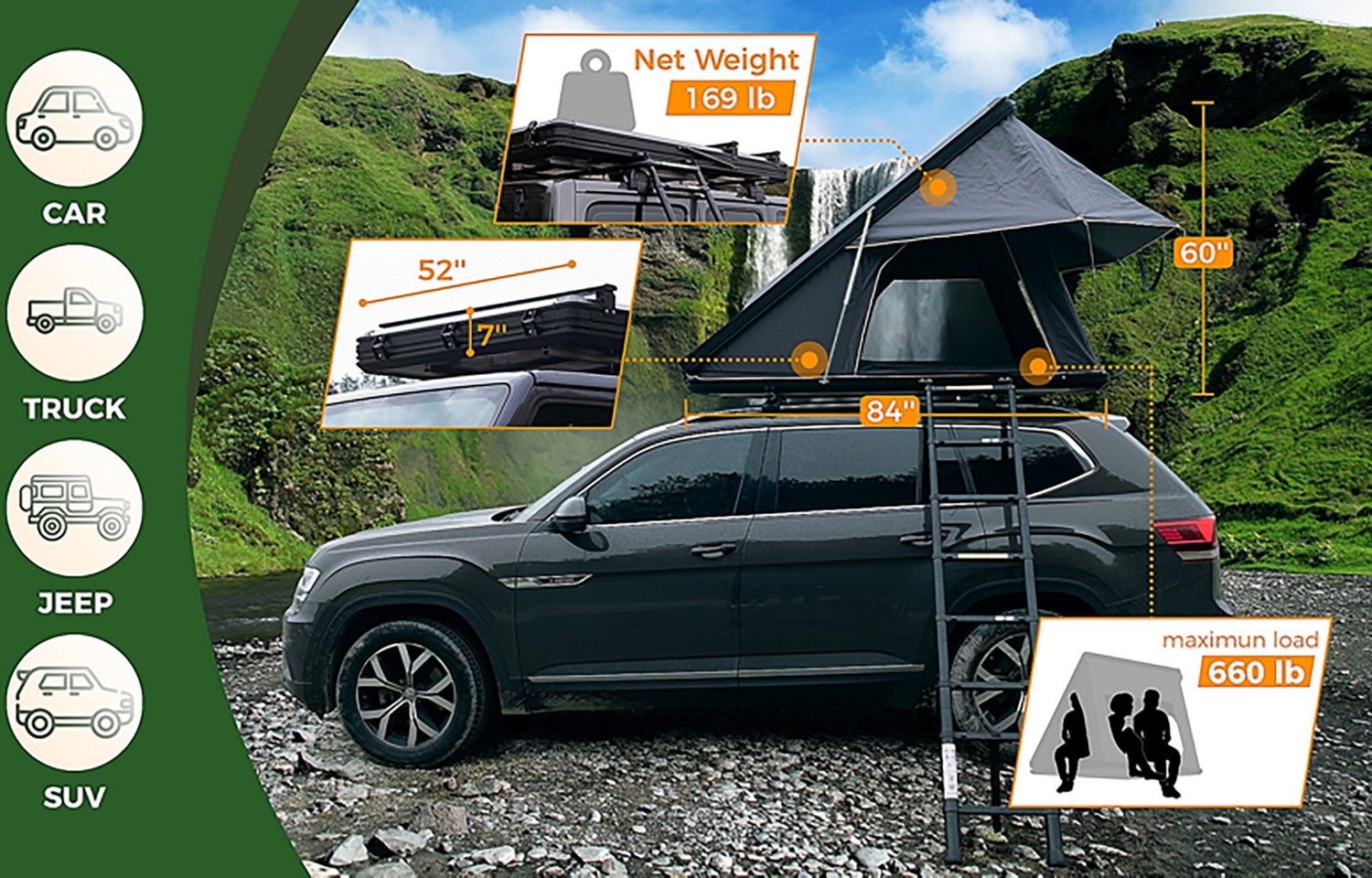 Trustmade Scout Max 2 Person Rooftop Tent - view number 4
